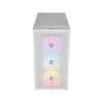 Corsair 3000D RGB Airflow Mid-Tower Side Tempered Glass Panel PC Case With 3 RGB Fans - White - Image 3
