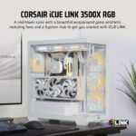 CORSAIR iCUE LINK 3500X RGB Mid Tower Case - White - Image 3