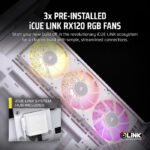 CORSAIR iCUE LINK 3500X RGB Mid Tower Case - White - Image 2