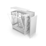 NZXT H5 Flow RGB (2024) Compact Mid-Tower ATX Case With RGB Fans - White - Image 2