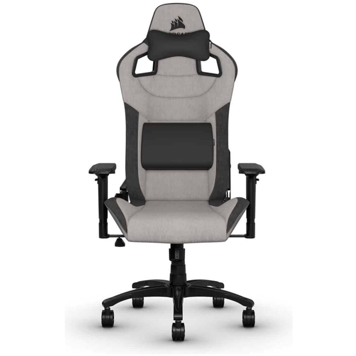 cf-9010056-ww Corsair T3 RUSH Fabric Gaming Chair ,120kg - Grey/Charcoal - Image 1
