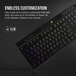 Corsair K100 Air Wireless RGB Mechanical Gaming Keyboard Cherry MX Key Switch Ultra Low Profile Tactile & Fast - Black - Image 2