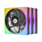 Thermaltake TOUGHFAN 12 RGB High Static Pressure Radiator Fan, 16.8 Million RGB Lighting, 2000 RPM Fan Speed, 120mm Hydraulic Bearing Gen.2, 53.75 CFM Air Flow, Black | CL-F135-PL12SW-A