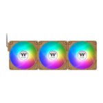 Thermaltake CT120 EX ARGB Sync PC Cooling Fan 3 Pack, PWM 500~2000 RPM, 5V Motherboard Sync, 16.8 Million Colors 9 LEDs, MagForce 2.0 Connectors, Hydraulic Bearing, Gravel Sand, CL-F216-PL12GS-A - Image 3