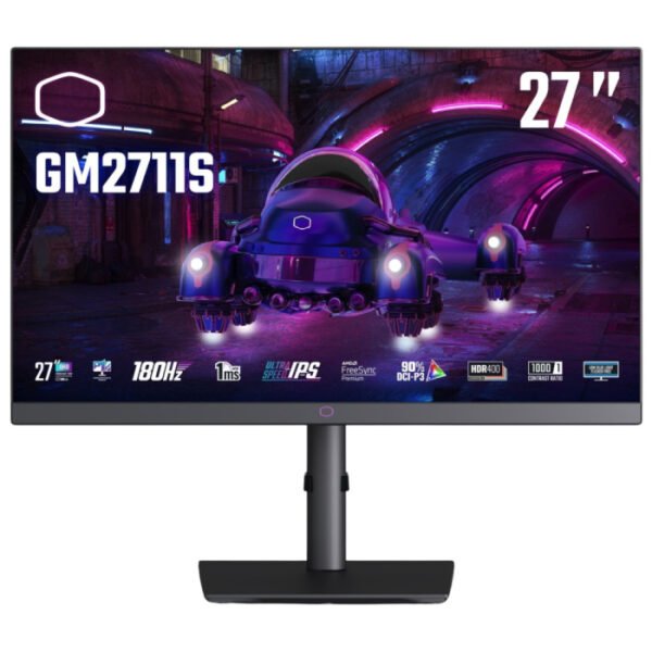 COOLER MASTER GM2711S 27 Inch 2K QHD IPS 180Hz Gaming Monitor - Black