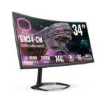 COOLER MASTER GM34-CW2 34 Inch VA Panel UWQHD 3440x1440 1ms 144Hz Curved Gaming Monitor - Black - Image 3