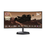 Cooler Master 34 Inch 165Hz UWQHD VA HDMI 2.0 0.5ms Curved Gaming Monitor - Black