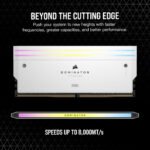 Corsair Dominator Titanium RGB DDR5 - 64GB (2x32GB) 6400MT/s CL32 Memory Kit - White - Image 3