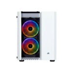 Corsair 280X Crystal Series RGB Tempered Glass Micro ATX Case - White - Image 3