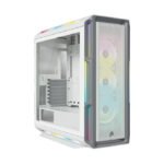 Corsair iCUE 5000T RGB Tempered Glass With 3x RGB Fans Full-Tower ATX PC Case - White