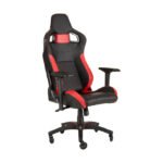 Corsair T1 Race Gaming Chair with PU Leather, 4D Adjustable Armrest, PU Caster Wheels - Black/Red - Image 2