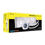 Corsair Nautilus 360 RS LCD Performance 360mm Liquid CPU Cooler - White - Image 2