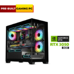 Pre-Built Gaming PC i5-12400F CPU, B760 DDR4 MotherBoard, 16GB DDR4 RAM, 1TB NVMe SSD, GeForce RTX 3050 6GB VGA, 650 WATT PSU, DarkFlash Aigo C218M Micro ATX Tower With 4x RGB Fans, Windows 11 Pro License