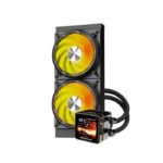 DarkFlash EXPLORE DE240 ARGB 240mm AIO Liquid CPU Cooler with 2.88" LCD Screen - Black - Image 2