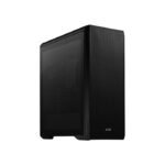 XPG Defender Mid Tower Mesh Front Panel Efficient Airflow Tempered Glass Case With 3 ARGB Fans - Black - Image 3