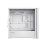 GameMax Destroyer TGW Micro ATX Tower Tempered Glass Side Panel Case with 4 ARGB Fans - White - Image 2