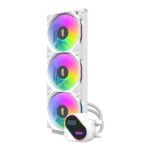 DarkFlash Explore DO360 ARGB 360mm AIO Liquid CPU Cooler With Segment LCD Screen - White - Image 3