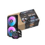 DarkFlash EXPLORE DO240 ARGB 240mm AIO Liquid CPU Cooler with Segment LCD Screen - Black - Image 2