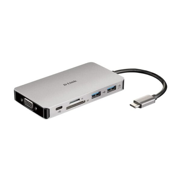 D-Link 9-in-1 USB-C Hub with HDMI/VGA/Ethernet/Card Reader