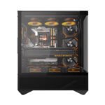DarkFlash DY460 ATX Mid Tower Gaming Case With 4 ARGB Fans Included - Black - Image 3