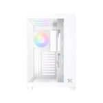 Xigmatek Aqua V Air Arctic Mid Tower Front Side & Left Side Tempered Glass Panel Case with 7 RGB Fans - White - Image 3