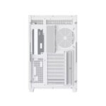 Xigmatek Aqua V Air Arctic Mid Tower Front Side & Left Side Tempered Glass Panel Case with 7 RGB Fans - White - Image 2