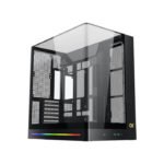 Xigmatek Pano II ATX Three Panel Front Top & Left Side Tempered Glass Case With 8 ARGB Fans - Black - Image 2