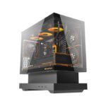 DarkFlash FLOATRON F1 Micro ATX Gaming Case (Fans Not Included) - Black - Image 2