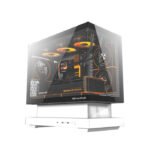 DarkFlash FLOATRON F1 Micro ATX Gaming Case (Fans Not Included) - White - Image 3