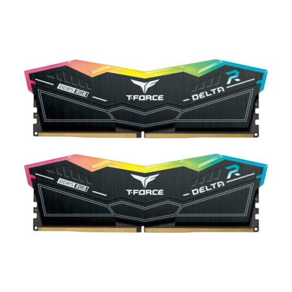 TeamGroup T-Force DELTA RGB 32GB (2x16GB) DDR5 8000MHz CL38 Memory Kit - Black
