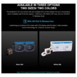 LIAN LI GALAHAD II LCD 280mm Liquid CPU Cooler with TL 140 Wireless Fans - White - Image 2