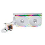 LIAN LI GALAHAD II LCD 280mm Liquid CPU Cooler with TL 140 Wireless Fans - White - Image 3