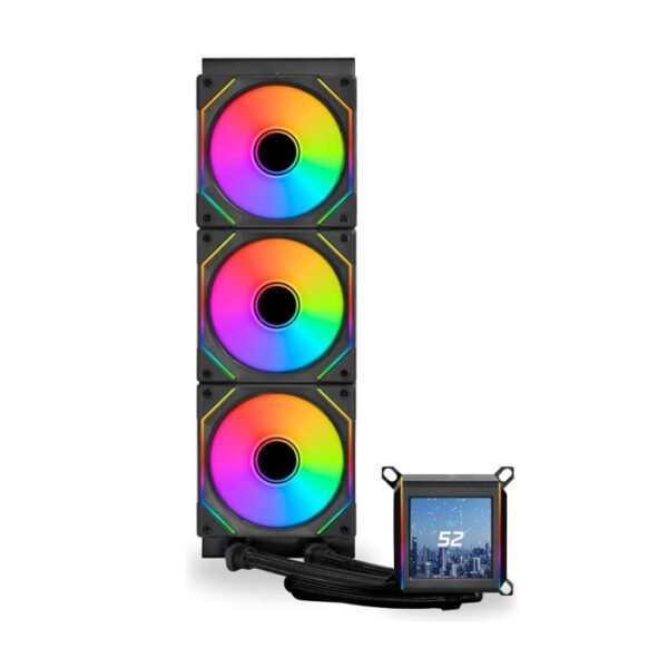 Lian Li Galahad II LCD Sl-Inf 360mm ARGB Liquid CPU Cooler With 2.88" IPS LCD Screen - Black