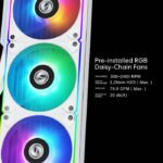 Lian Li HydroShift 360R LCD 360MM RGB CPU Liquid Cooler - White - Image 2