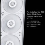 Lian Li Hydro-Shift LCD AIO 360mm Liquid CPU Cooler with 2.88" IPS LCD Screen - White - Image 2