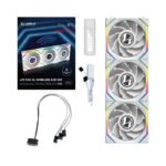 Lian Li Uni Fan SL Wireless LCD Reverse Blade 120MM Fan-3-in-1 Pack - White - Image 2