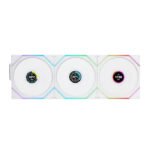 Lian Li Uni Fan Tl Wireless LCD Reverse Blade 120mm ARGB Case Fans with 1.6” LCD Screen (3 Pack)- White
