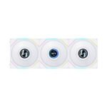 Lian Li Uni Fan Tl LCD 120mm ARGB Case Fan with 1.6" LCD Screen (Pack Of 3) - White
