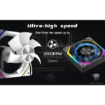 Jungle Leopard Galaxy 120X25mm 5V 3Pin ARGB Case Single Fan - White - Image 2