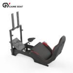 Gameseat GY-Extreme Racing Simulator Cockpit with Monitor Mount – Black/Red | Fully Adjustable Steel Frame & Sport Seat GY046-2 - Image 3