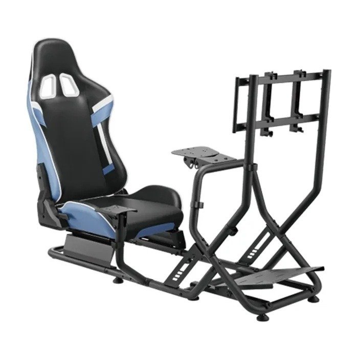 gamvity-racing-simulator-cockpit-with-monitor-mount-lrs09-bs03-black-blue