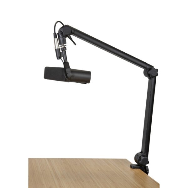 Gator Frameworks Desk-Mounted Pro Broadcast Boom Arm (XLR Cable Included) - Black