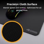 Glorious GMP2 GLED Cloth RGB Gaming Mousepad (XL EXT) - Black - Image 2