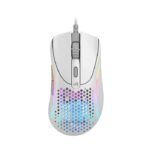 Glorious Model D2 Ultralight Ergonomic RGB Wired Gaming Mouse 58g 26,000 DPI - White