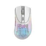 Glorious Model D 2 Wireless/Bluetooth UltraLight Ergonomic RGB Gaming Mouse (66g) - White
