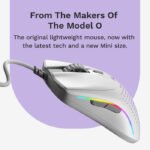 Glorious Model O2 Mini Ultralight Ambidextrous RGB Wired Gaming Mouse 49g 26,000 DPI - White - Image 3