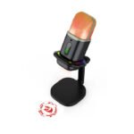 Redragon EchoWave Microphone Touch Sound Adjustment, One Key Mute, Built-In Sound Card, RGB Lighting - Black - Image 2