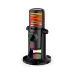Redragon StellAris Omnidirectional Microphone, 7 Color Gradient Light, Touch Sound Adjustment, One-Touch Mute - Black - Image 3
