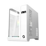 GameOn Infinity Midnight Series ARGB Mid Tower Gaming Case With (4 ARGB Fans Included) - White - Image 2