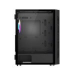 GameOn Trident Series Mid Tower Two Panel Front & Left Side Tempered Glass Case With 4 RGB Fans - Black - Image 2